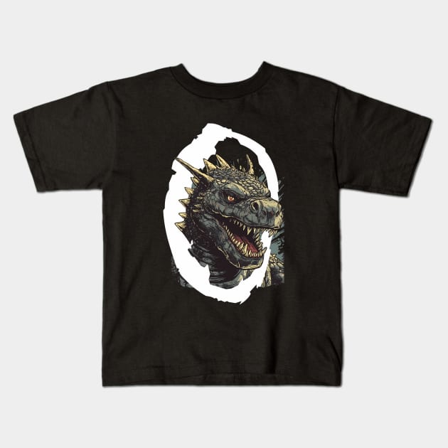 Monster reptile zero Kids T-Shirt by MLArtifex